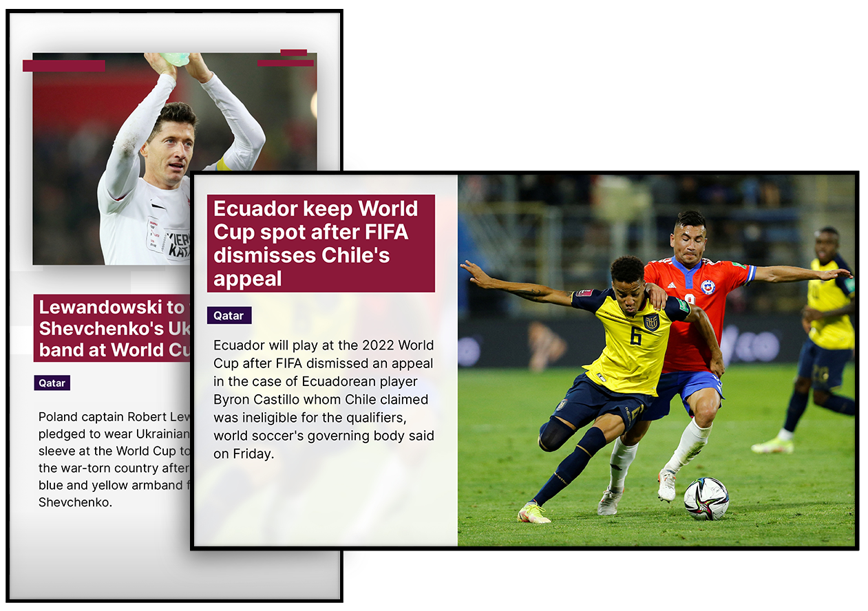 2022 World Cup Digital Signage Content